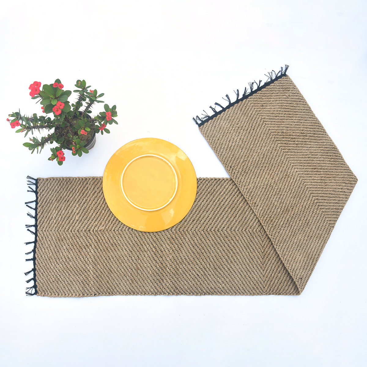 Natural Jute Placemat and Runner